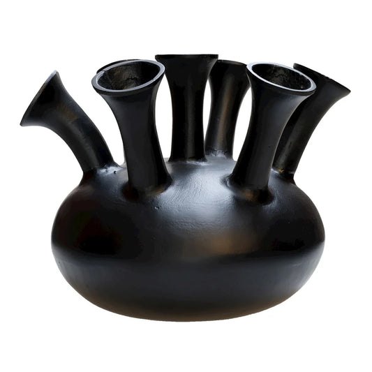 Toetervaas M black Ø43 x H33 cm